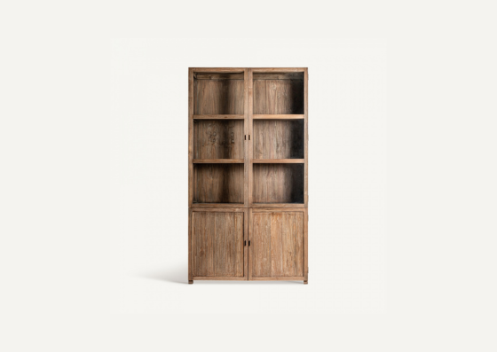 Vitrina teka reciclada estilo Indonesia